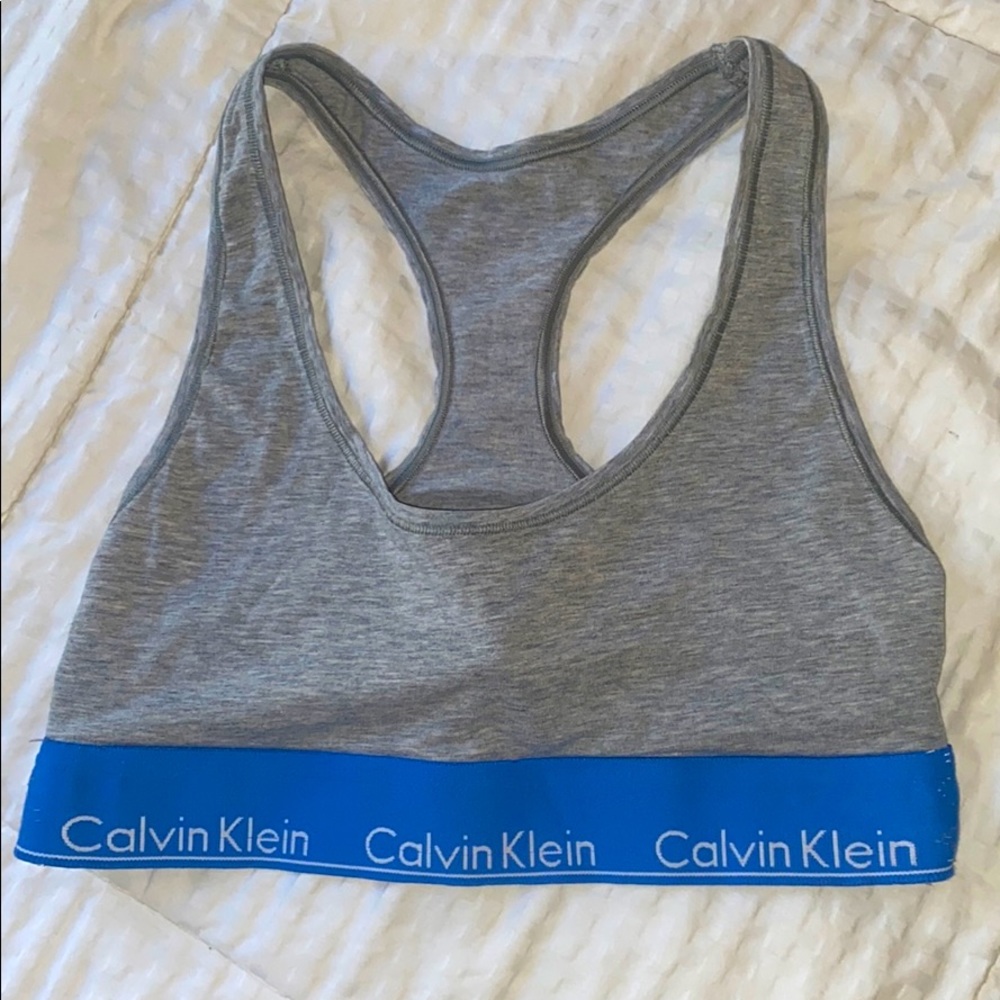 Grey Calvin Klein bra